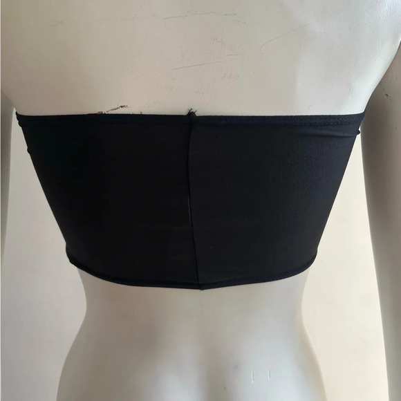 Solid Cropped Tube Top Bandeau Simple Stylish Comfy Will Fit Size XS & S New - Picture 4 of 4